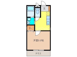 アムール土井の物件間取画像